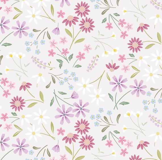 Pressed Flower Collection...Sleeping Bloom...Pale Mink...CC51.2...Cassandra Connolly...Lewis & Irene