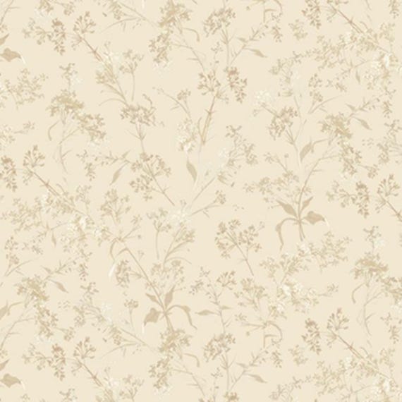 Wild Flowers...R651626D Cream...Branches...Smithsonian Collection...Marcus Fabrics