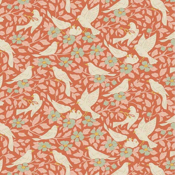 Songbird...Ava Coral...100644...a Tilda Collection...Tone Finnanger