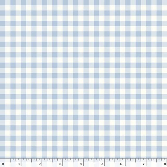 Gingham Weaves...W251055 blue...1 1/4 inch...Trendy Toile Coordinate...Marcus Fabrics