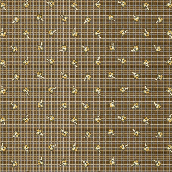 Thimbleweed...54829-4 cocoa...designer Julie Hendricksen...Windham Fabrics