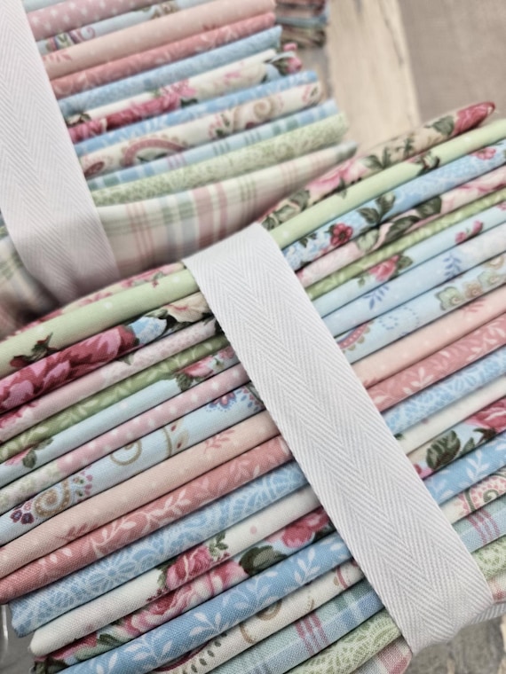 My Victorian Garden...HALF Yard Bundle...designer Mary Jane Carey...Henry Glass...pastel