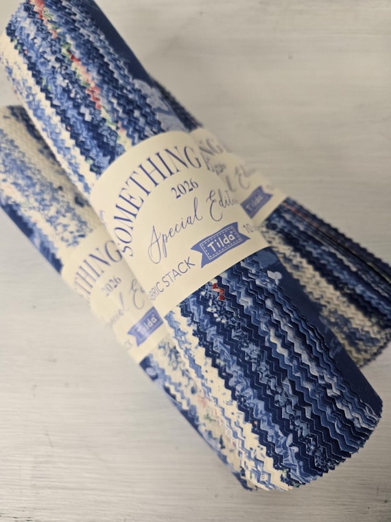 Something Blue...fabric stack....a Tilda collection...Tone Finnanger
