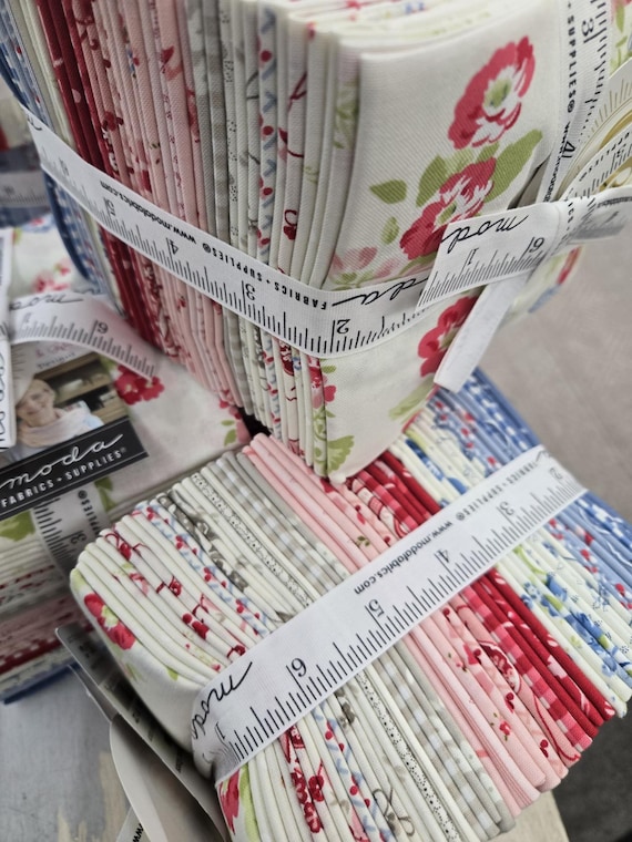 Hollyhocks & Roses...FQ Bundle...Bunny Hill Designs...Moda Fabrics