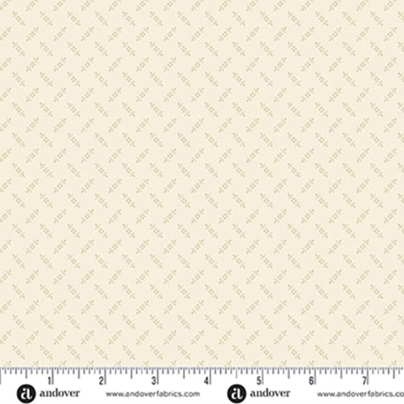 Wildflower Cottage...A-1597-L...Alabaster...Fern Moss...Renee Nanneman...Andover Fabrics