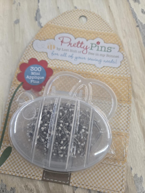 Pretty Pins...Lori Holt of Bee in my Bonnet...300 Mini Appliqué pins....6mm x 23mm