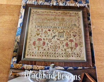 Merrily, Merrily We Welcome Spring by Blackbird Designs...cross-stitch design