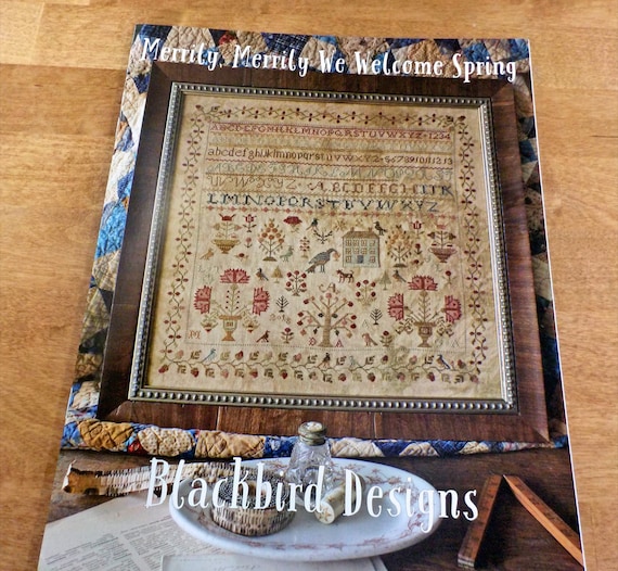 Merrily, Merrily We Welcome Spring by Blackbird Designs...cross-stitch design