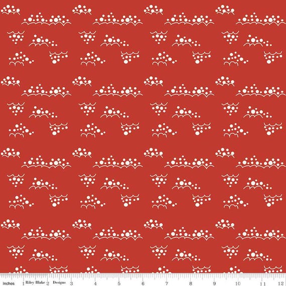 Christmas Is in Town...Snowballs...C14749-RED......Sandy Gervais...Riley Blake Designs