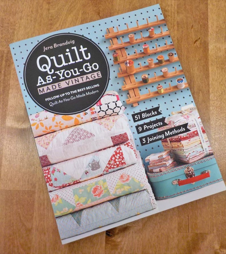 Quilt AsYouGo Made Vintage by Jera Brandvig of Quilting in Etsy