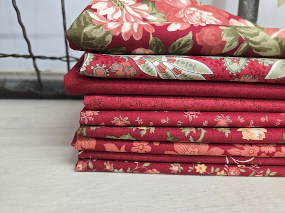 Ambiance...Rose...HALF Yard bundle...3 Sisters...Moda Fabrics...9 prints