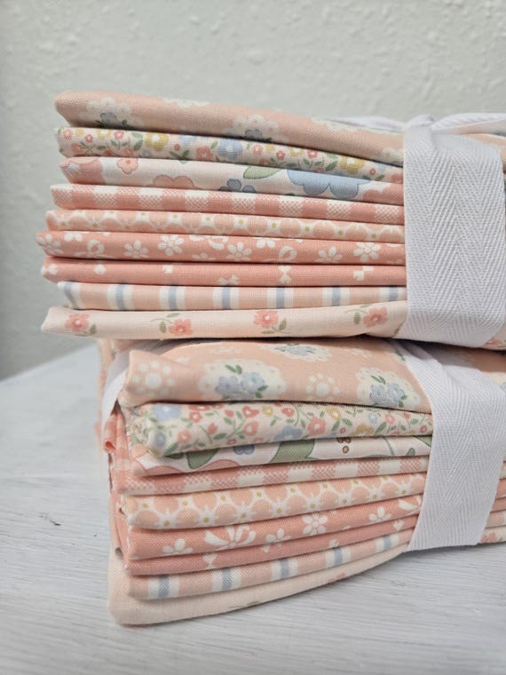 Handmade Sweetness...HALF Yard bundle...Corals...Heather Briggs of My Sew Quilty Life...Moda Fabrics...9 prints