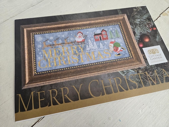 Merry Christmas...Cottage Garden Samplings...cross stitch chart...Christmas
