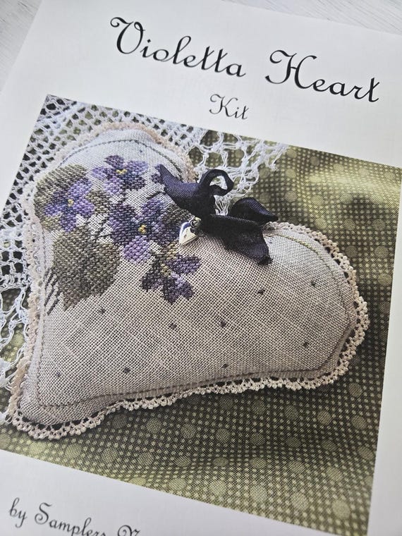 Violetta Heart...Samplers Not forgotten...cross stitch kit