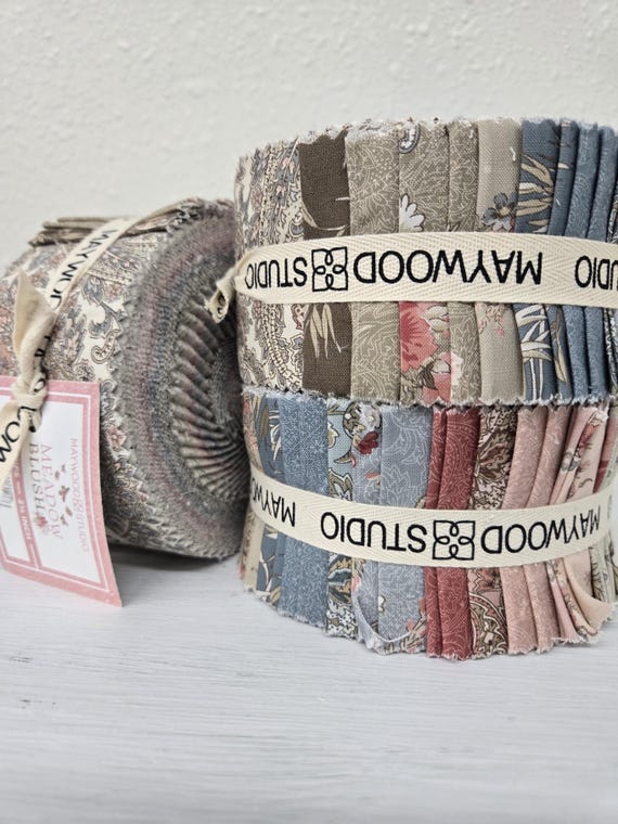 Meadow Blush...roll...Maywood Studio...40--2 1/2 inch strips