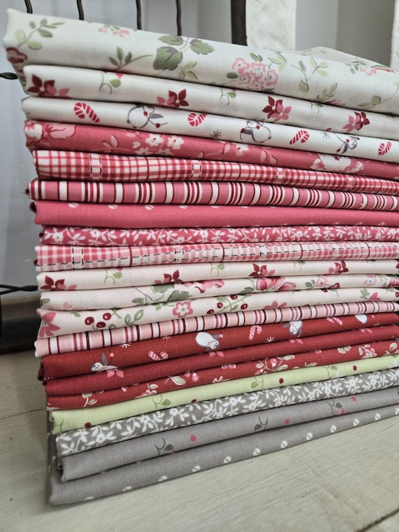 A Very Sweet Christmas...HALF Yard bundle...Anne Sutton/Bunny Hill Designs...Moda Fabrics...20 prints