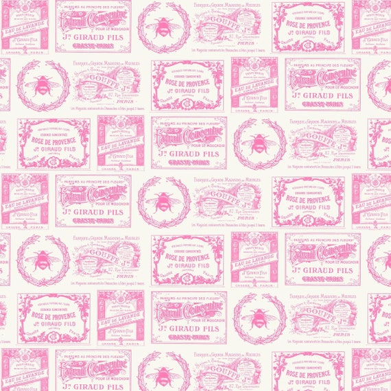 Amelie...TW24 Pink...Tanya Whelan...cottage style print...floral