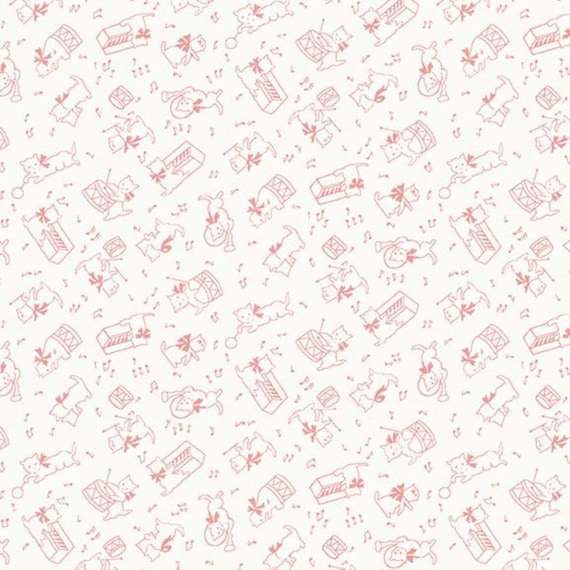 Aunt Grace Rock My Baby...R351873D-pink...cat...Judie Rothermel...Marcus Fabrics