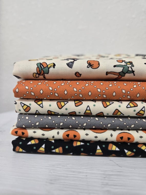 Historic Halloween...HALF Yard bundle...Judie Rothermel...Marcus Fabrics...6 prints