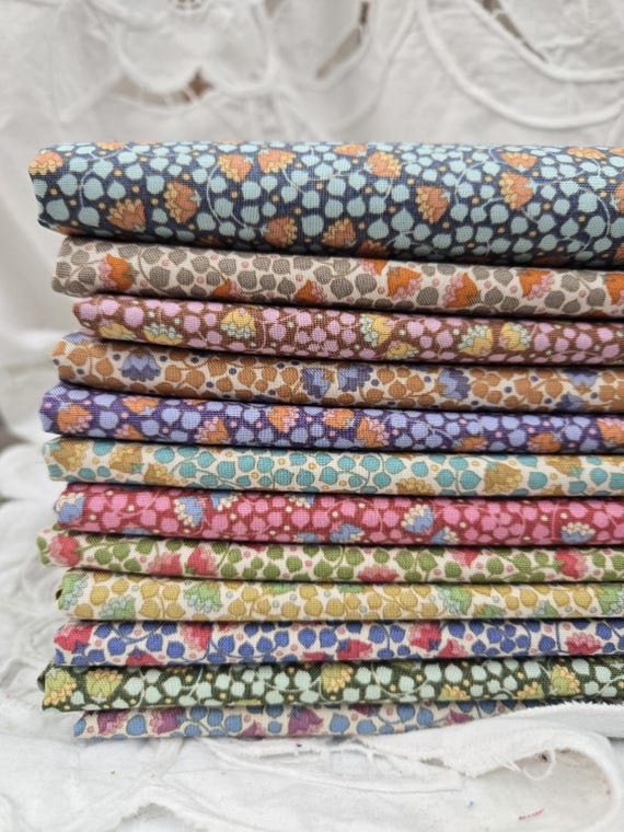Wallflower...Bellflower HALF YARD Bundle...a Tilda Collection...Tone Finnanger...12 prints