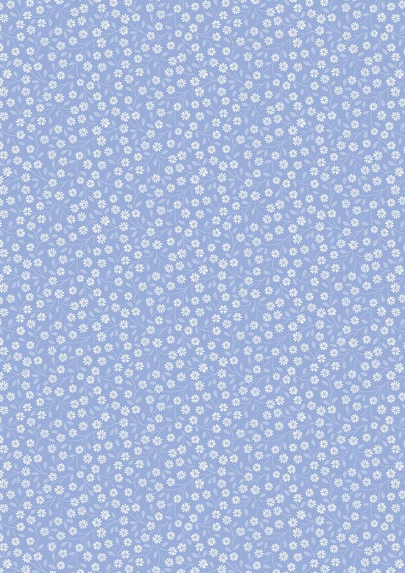 Forever Blooms...CC65.2 Interlaced Blossoms...blue...Cassandra Connolly...Lewis & Irene