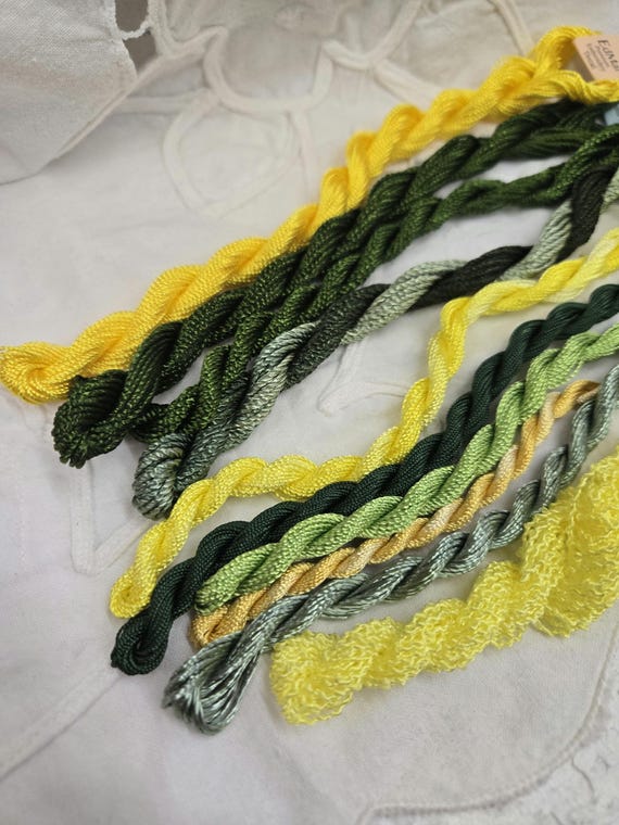 Stitcher's Greenhouse...Daffodil...EdMar thread pack...10 skeins