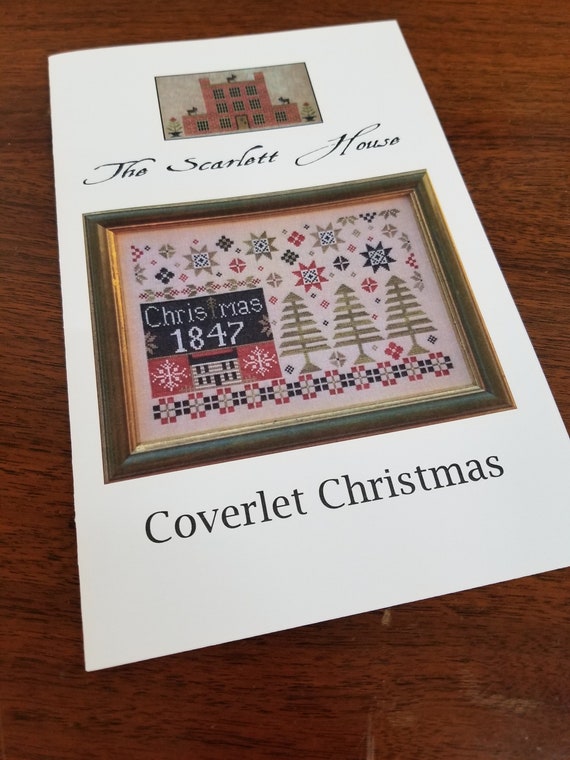 Coverlet Christmas by The Scarlett House...cross stitch pattern, Christmas project