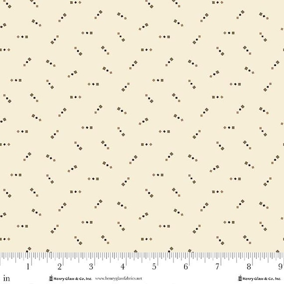 Buttercream & Brickle Bits...1945-40 Cream...Kim Diehl...Henry Glass Fabrics