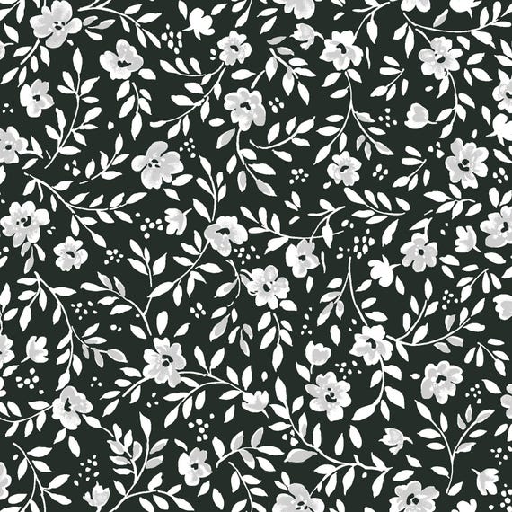 Garden Picnic...Vine...Black...MAS10773-J...Maywood Studio