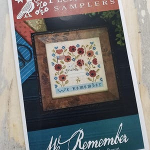 We Remember by Plum Street Samplers...cross stitch chart, 4th of July cross stitch, Americana cross stitch