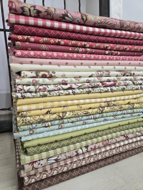 French Market...HALF Yard Bundle...designer Jera Brandvig/Quilting in the Rain...Maywood Studios...26 prints