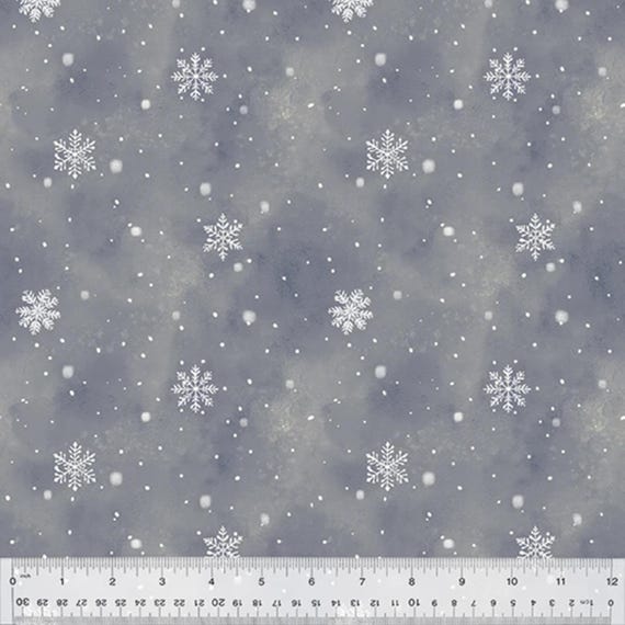 Winter Whisper...54682-3 Night...Flurries...Whistler Studios...Windham Fabrics
