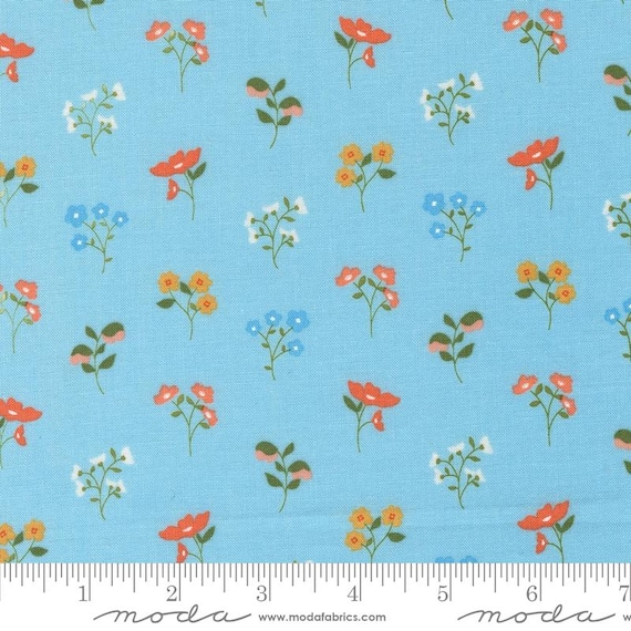 Dainty Meadow...Sky 31741 22...Heather Briggs of My Sew Quilty Life...Moda Fabrics
