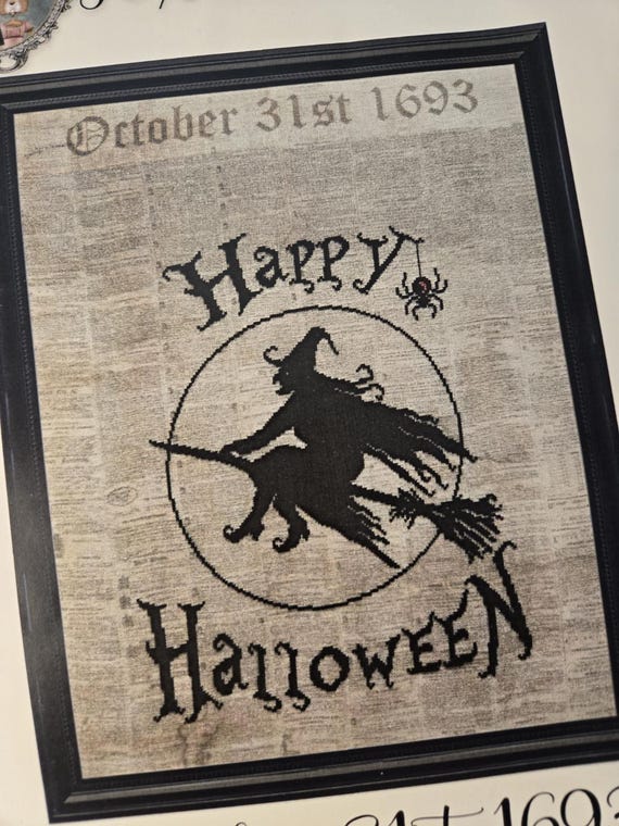 October 31st 1692 KIT...Fox and Rabbit...cross-stitch KIT