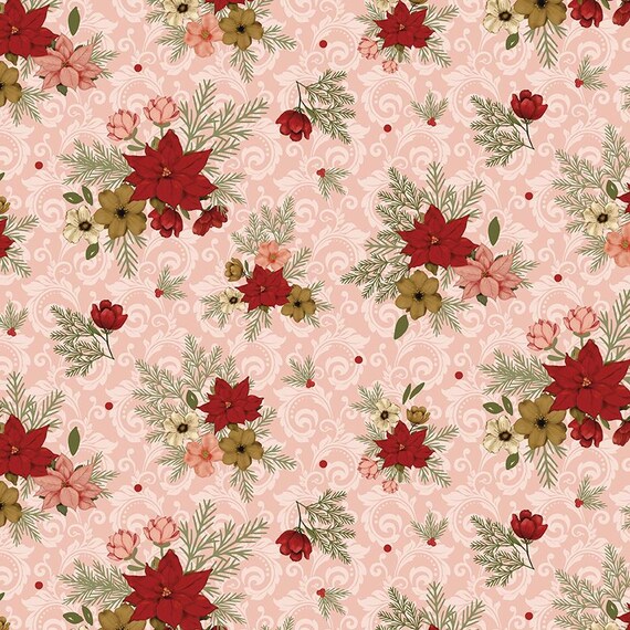 Christmas Greetings...CD17661-PINK...Sandy Gervais...Riley Blake Designs