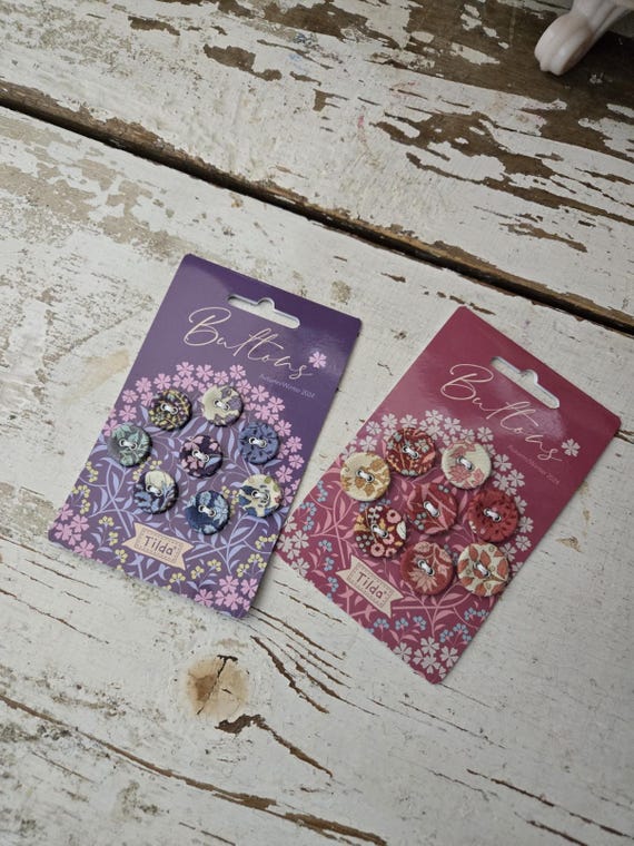 Sanctuary...Buttons...2 colors...a Tilda Collection designed by Tone Finnanger