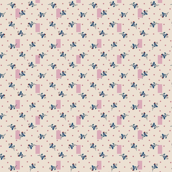 Heritage Garden...DV7526...River Bloom Pink...Emma Newman of Gathering Thread...Devonstone Collection