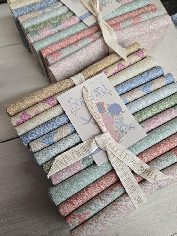 Songbird...Lila & Stella Blender Bundle...a Tilda Collection...Tone Finnanger...12 fat quarters