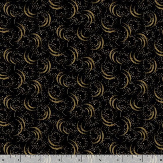 Paula's NEW Companions...R221097D BLACK...designed by Paula Barnes...Marcus Fabrics