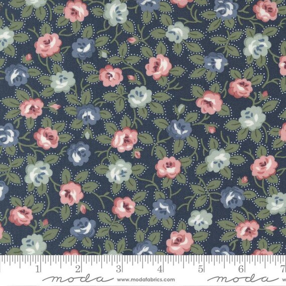 Sunnyside Blooming Navy 55281 12 by Camille Roskelley for Moda Fabrics