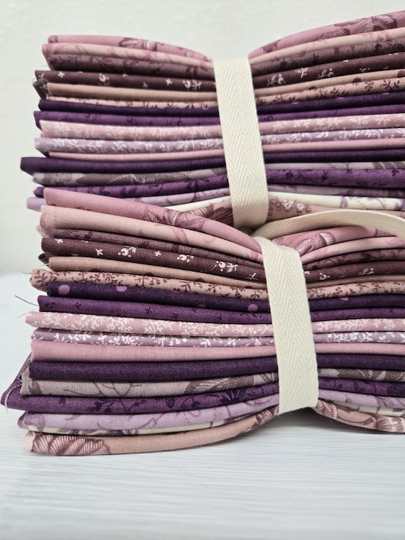 3 Sisters Favorites...Vintage Linens...Lavender Fields...F8th bundle...Moda Fabrics...17 prints