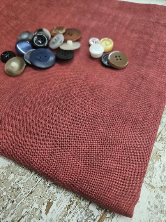 Weeks Dye Works, Aztec Red, 36ctZ, Fat Quarter, 100% linen, cross stitch linen, Zweigart linen
