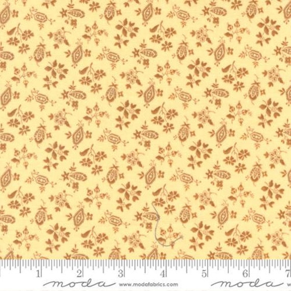 Dinah's Delight 1830-1850 Butter 31677 12 designed by Betsy Chutchian for Moda Fabrics