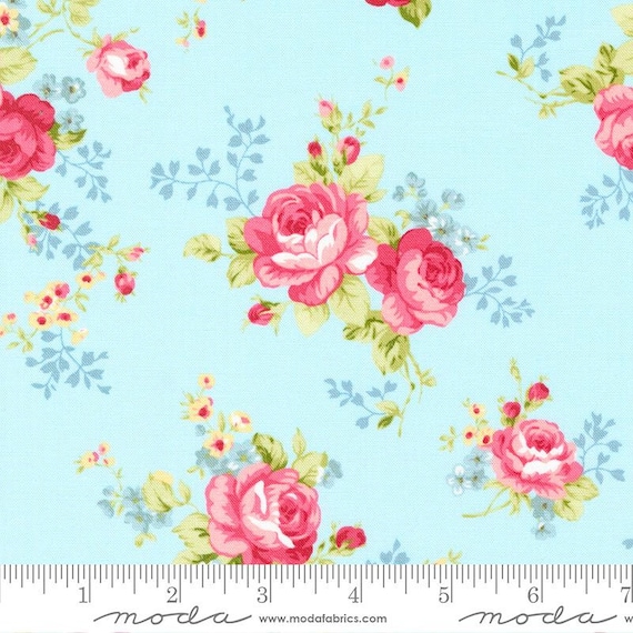 Ellie Blue 18760 12 by Brenda Riddle of Acorn Quilt Company for Moda Fabrics