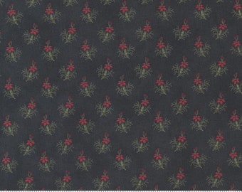 Poinsettia Plaza Ebony 44297 15 by 3 Sisters for Moda Fabrics