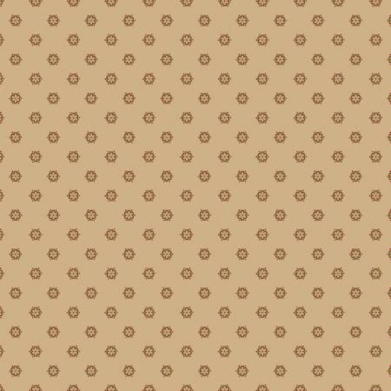 Piecemakers Sampler Tan Flower Pop R170795-TAN by Pam Buda for Marcus Fabrics