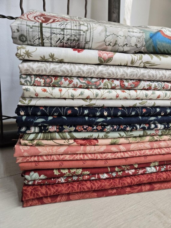 Rendezvous...HALF yard bundle...3 Sisters...Moda Fabrics...18 prints