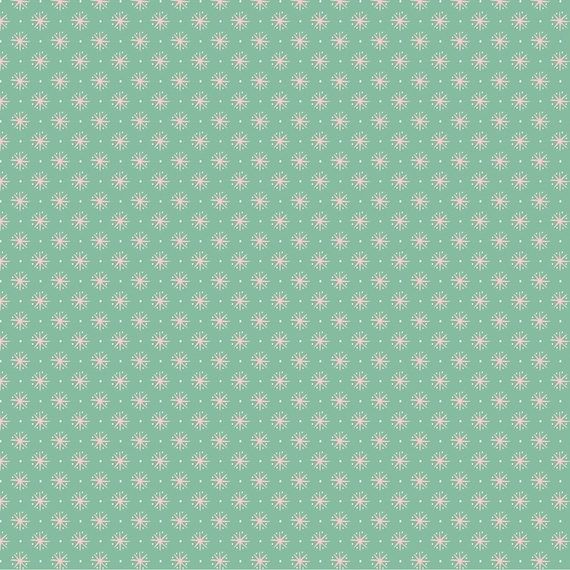 Finding Wonder Teal Twinkle Tiny FW24218 by Sheri McCulley for Poppie Cotton