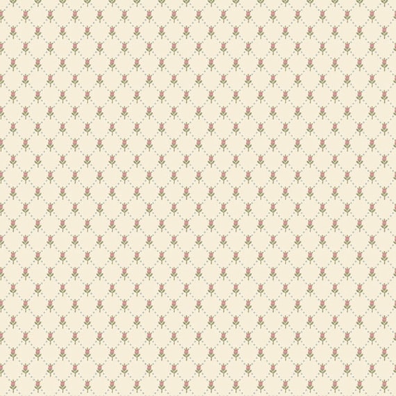 Just Rosy...R651147D-Cream...Smithsonian Collection...Marcus Fabrics