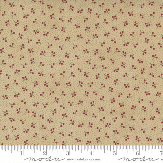 Poinsettia Plaza Parchment 44298 21 by 3 Sisters for Moda Fabrics